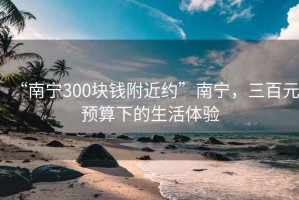 “南宁300块钱附近约”南宁，三百元预算下的生活体验