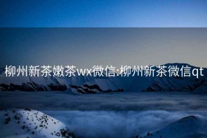 柳州新茶嫩茶wx微信:柳州新茶微信qt