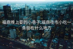 福鼎晚上耍的小巷子:福鼎夜市小吃一条街在什么地方