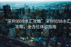 “深圳9598水汇攻略”深圳9598水汇攻略，全方位体验指南