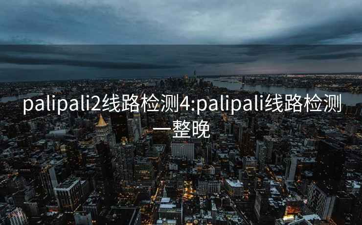 palipali2线路检测4:palipali线路检测一整晚