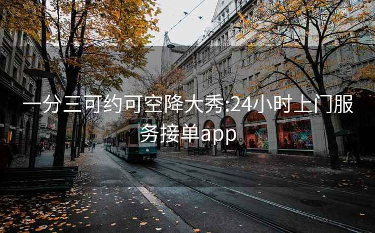 一分三可约可空降大秀:24小时上门服务接单app