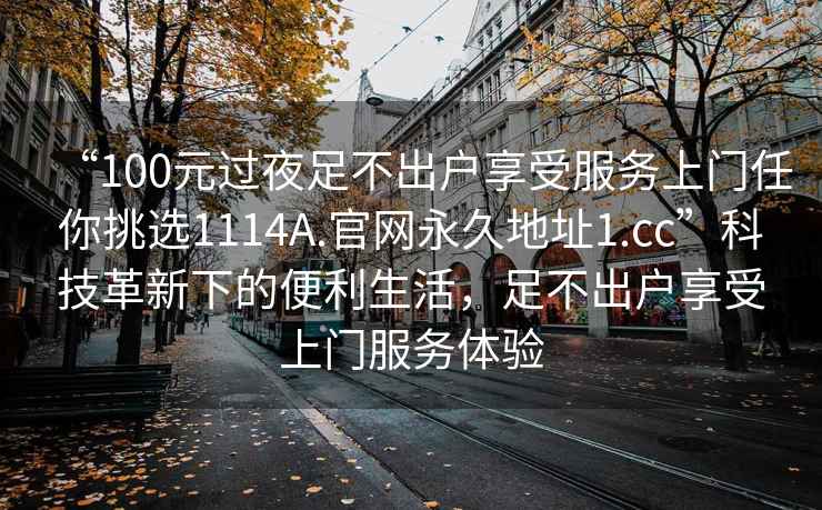 “100元过夜足不出户享受服务上门任你挑选1114A.官网永久地址1.cc”科技革新下的便利生活，足不出户享受上门服务体验